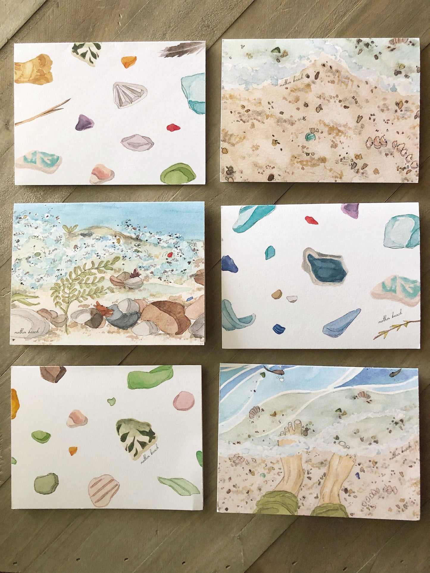 Mother Beach Notecard Collection